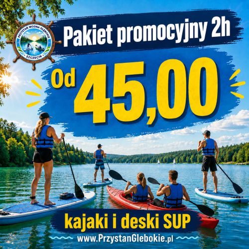 Wypożyczalnia desek SUP i kajaków Szczecin - Przystań Wodna Głębokie Szczecin
